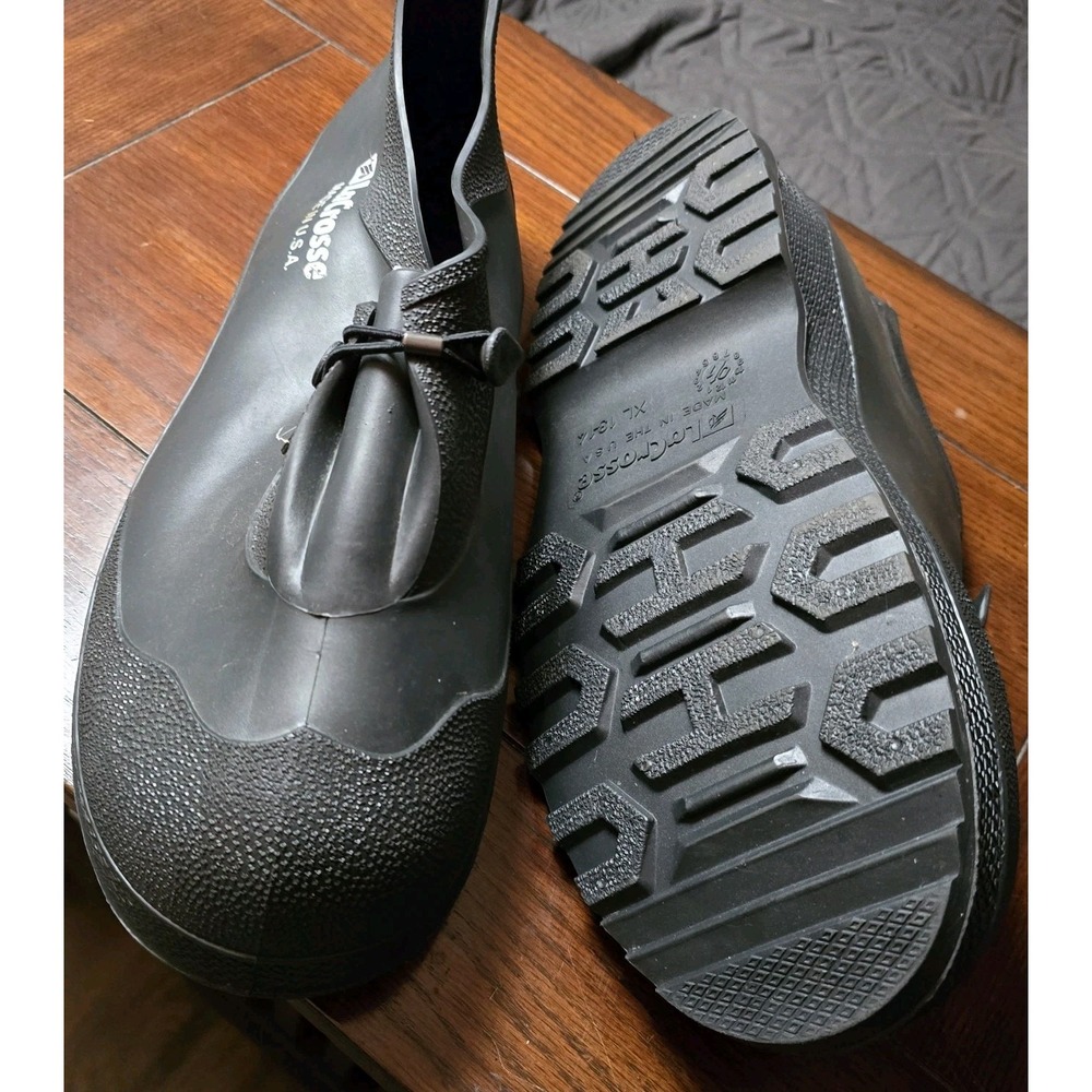 LaCrosse Mens Size XL Rubber OverShoe Low Boots 13 14 USA Traction Waterproof
